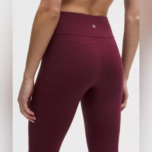 Lululemon Groove Nulu High-Rise Flared Pant Burgundy Bay Size 4 NWT - Picture 5 of 8